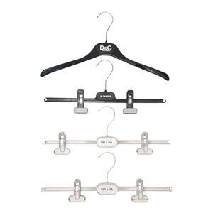 PRADA D&G Jil Sander Designer Hangers Lot of 4 Clip & Suit Hangers Authentic